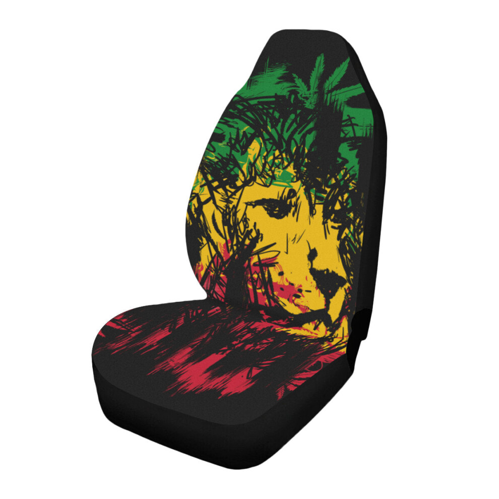 (Black) 1Pcs Universal Car Truck Front Seat Cover Seat Protection Fabric Breathable Black 1138392339855