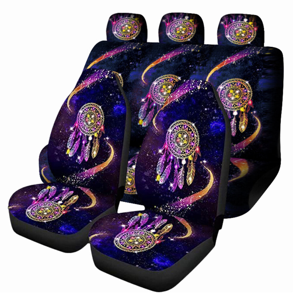 (7 Pcs) 1/7 Pcs Universal Car Seat Covers Fantasy Design Front Seat Full Covers 1138392342862