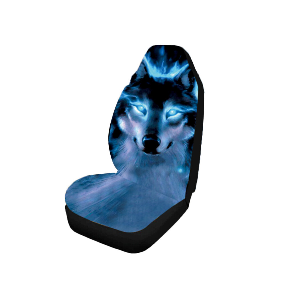 (1 Pc) 1/2/7Pcs Car Seat Covers Set Universal Fit Wolf Pattern Seat Protection Cover 1138392342688