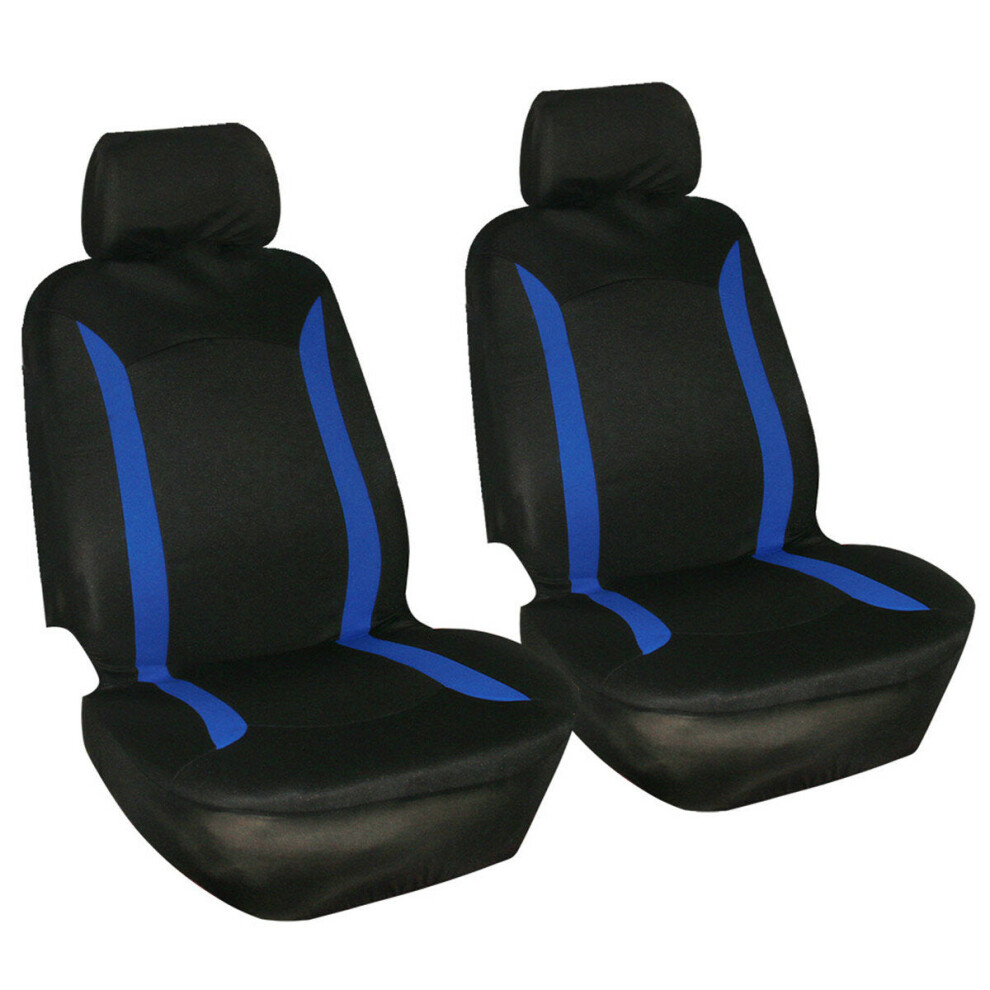( - 4 Pcs) 4/9Pcs Universal Protectors Full Set Auto Seat Covers Pad For Car Truck Suv Blue/Black 1138392339602