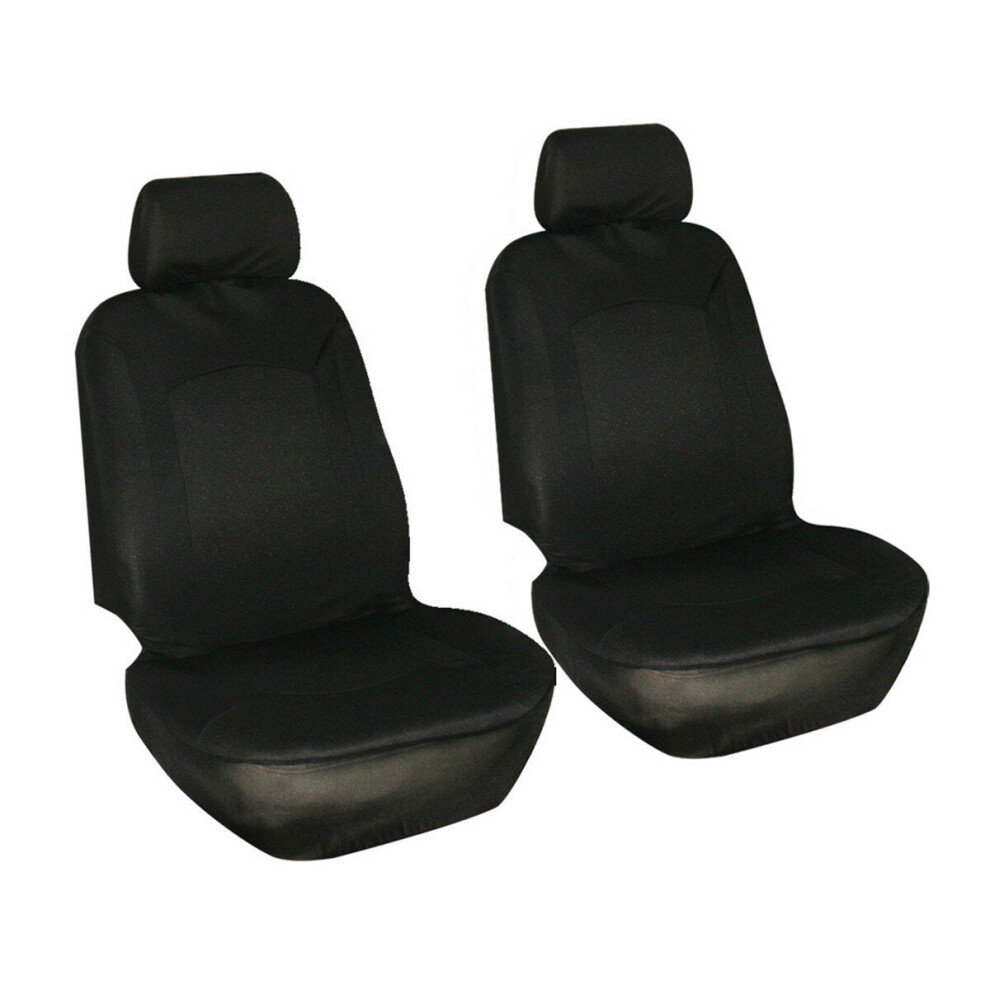 (Black - 4 Pcs) 4/9PCS Universal Protectors Full Set Auto Seat Covers Pad For Car Truck SUV