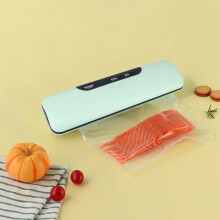 (Green) Automatic Vacuum Sealer Food Sealer Plastic Sealer Household Packaging Machine European Standard Vacuum Sealer