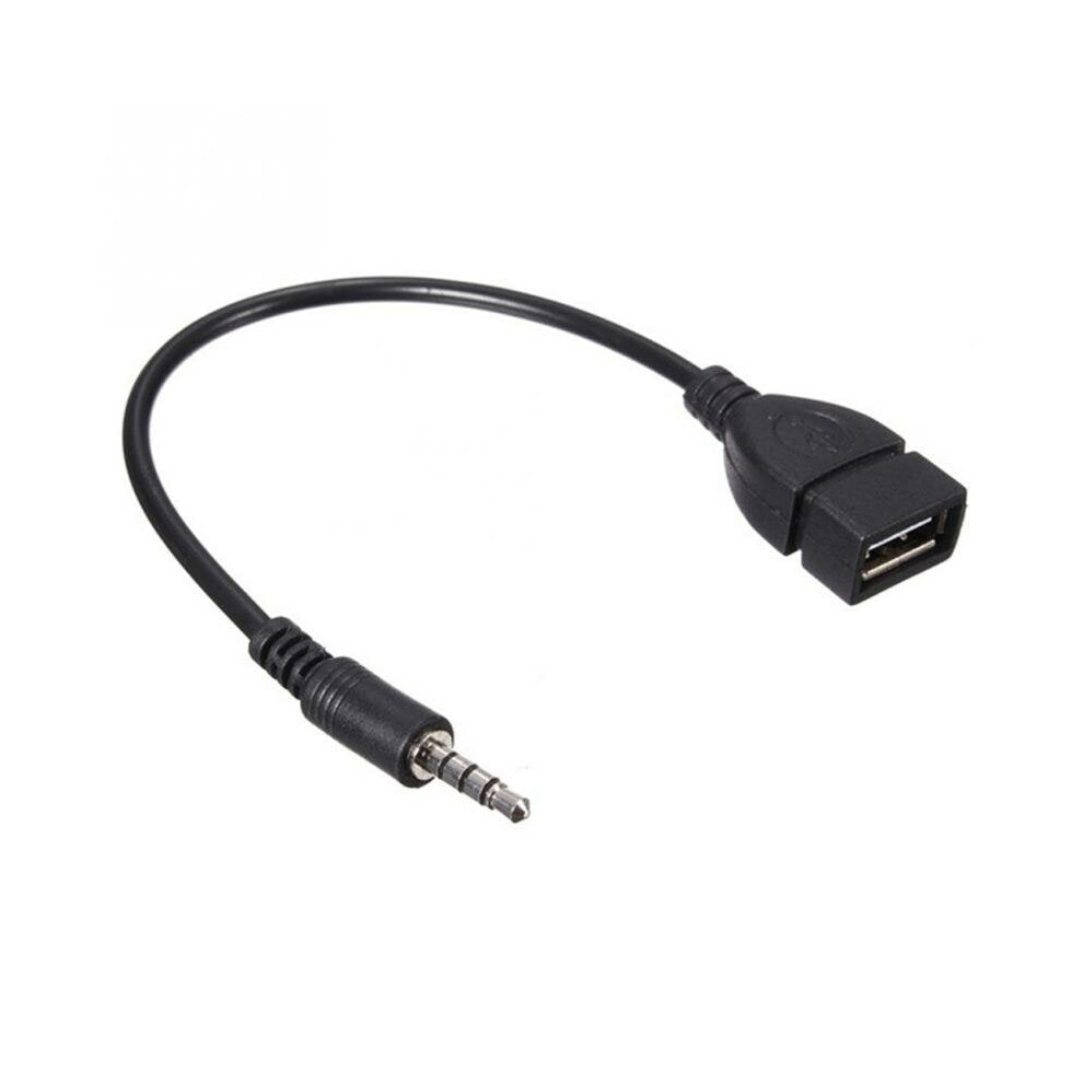 Audio Convert Wire Car AUX Cable A Female OTG Converter Adapter Cable 3.5mm Male Audio AUX Jack to USB 2.0 Type