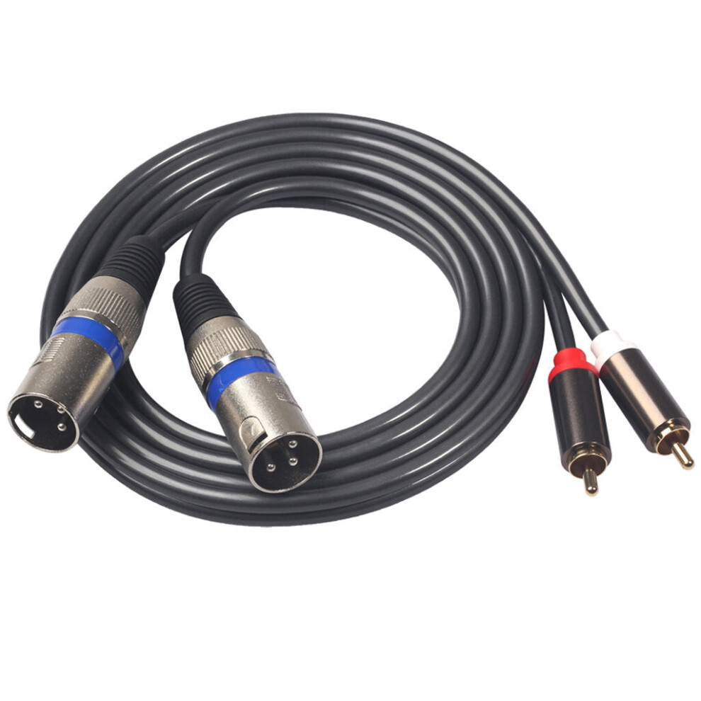 Audio Cable Dual Rca To Dual Xlr Male Audio Line 1.5M Microphone Cable For Microphone Sound Console Amplifier 5284966069423