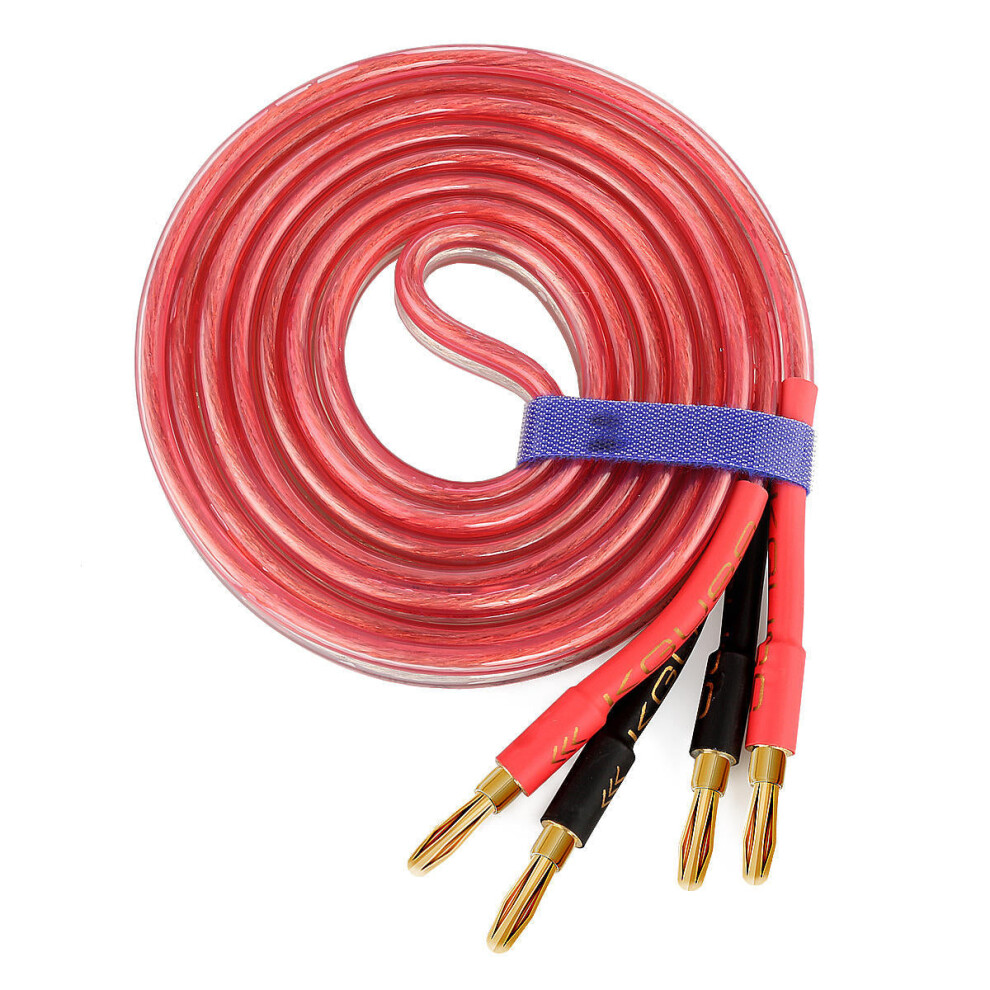 (10M) Banana Head 4N Oxygen-Free Pure Copper Speaker Power Amplifier Audio Cable 6112212253458