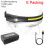(Package I, UK) COB LED Headlamp Sensor Headlight with Built-in Battery Flashlight USB Rechargeable Head Lamp Torch 5 Lighting Modes Work Light 13