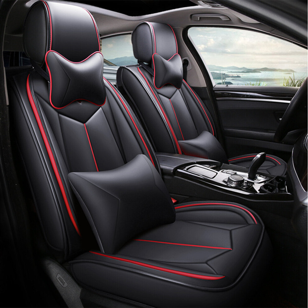 (Black) 1 Set Car Seat Cover 65 X 55 X 25Cm Five Seats Auto Four Seasons General Black 1138392344538