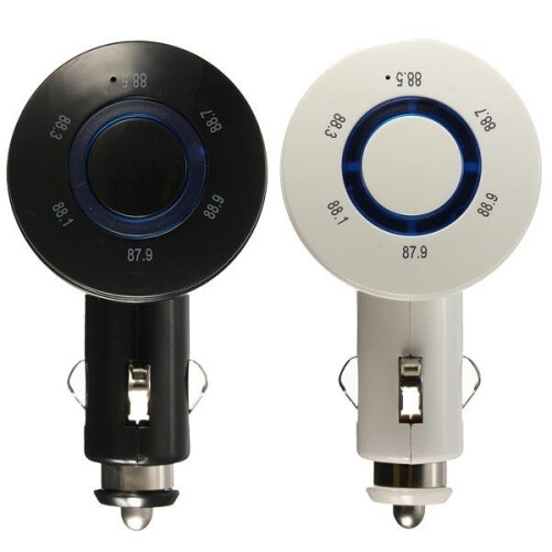 (White) Car MP3 Player Phone Transmitter with Bluetooth Function 1