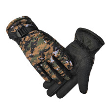 (Dark Brown) Camouflage Skiing Gloves Warm Windproof Motorcycle Bike Cycling