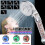 LED Three-color Shower Head Enhanced Pressurized Negative Ion Shower 7-function 6