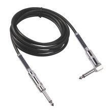 (1.8M) Electric Guitar Cable Dual Heads 1.8/3/6/10m Musical Instrument Audio Cable Line with Spring 6.35mm