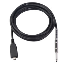(2M) Guitar Recording Cable Type-C to 6.35mm Noise Reduction Hi-Fi 2/3m Guitar Audio Cable for Mobile Phones Tablets Laptops with Type-C