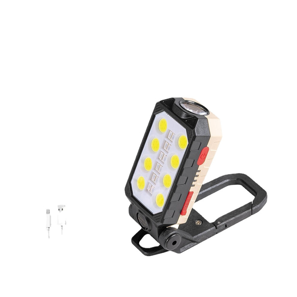 Photos - Flashlight GreenZech  LED COB Rechargeable Magnetic Work Light Portable  Waterproof Camping Lantern Magnet Design with Po (Type A Small)
