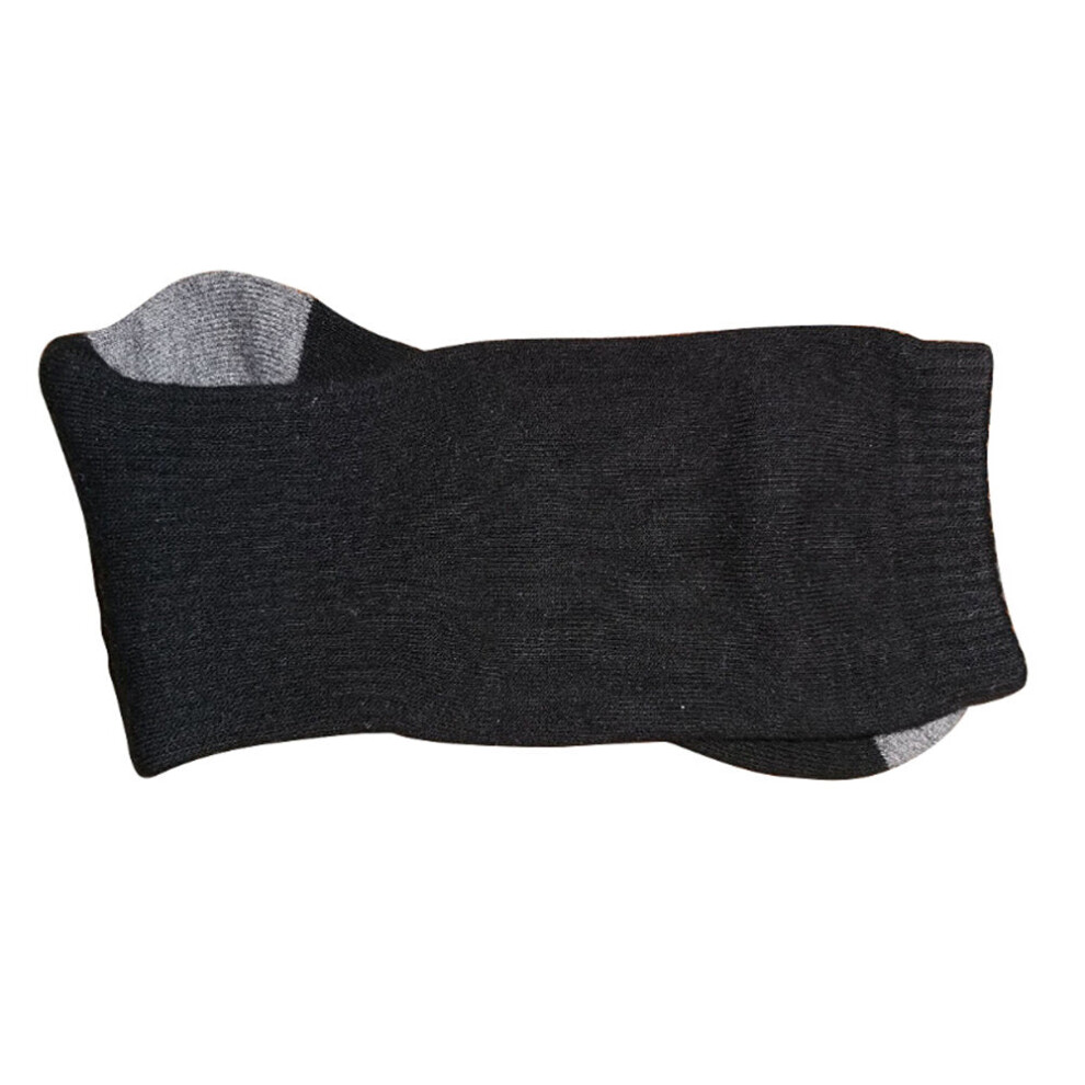 (Black) Electric Heating Socks Men Women Winter Warm Heated Cotton Stockings