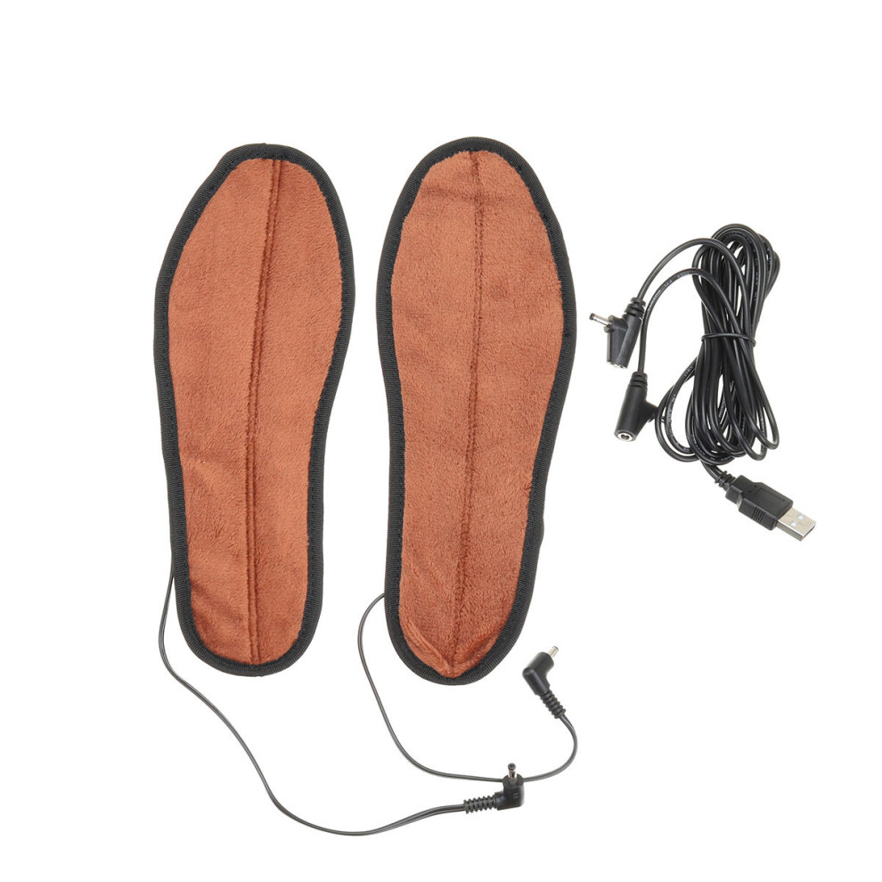 (39) Electric Heated Insoles Shoe Insert USB Powered Heating Washable Snow Foot Warmer