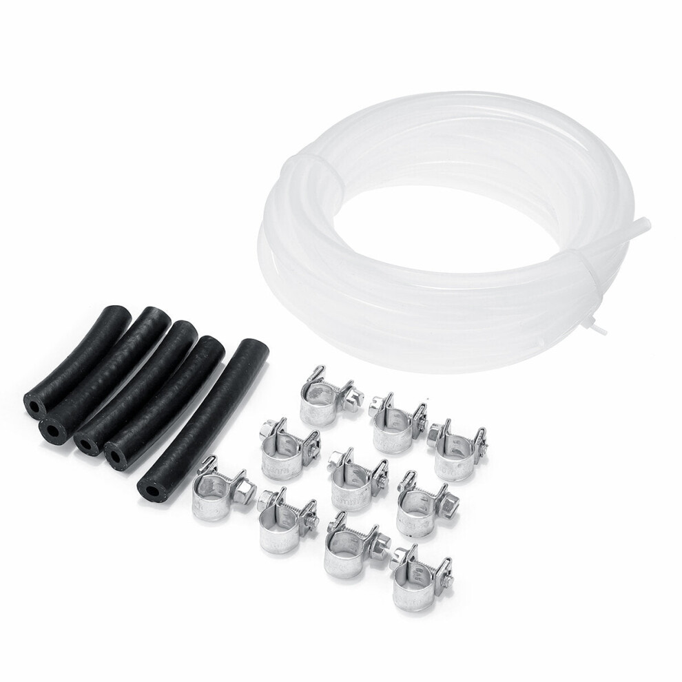 3Mm 5M Fuel Pipe Line Hose Clip Kit Rubber+Metal For Heater Fuel Tank 4250937592529