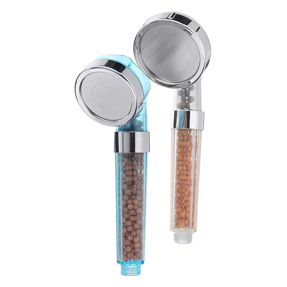 (S) Transparent Shower Head ABS Anion Filter SPA Saving Pressurized Boost Rainfall Shower Head for Bathroom Bathing Travelling-image-OPC-PDHMTHC-NEW