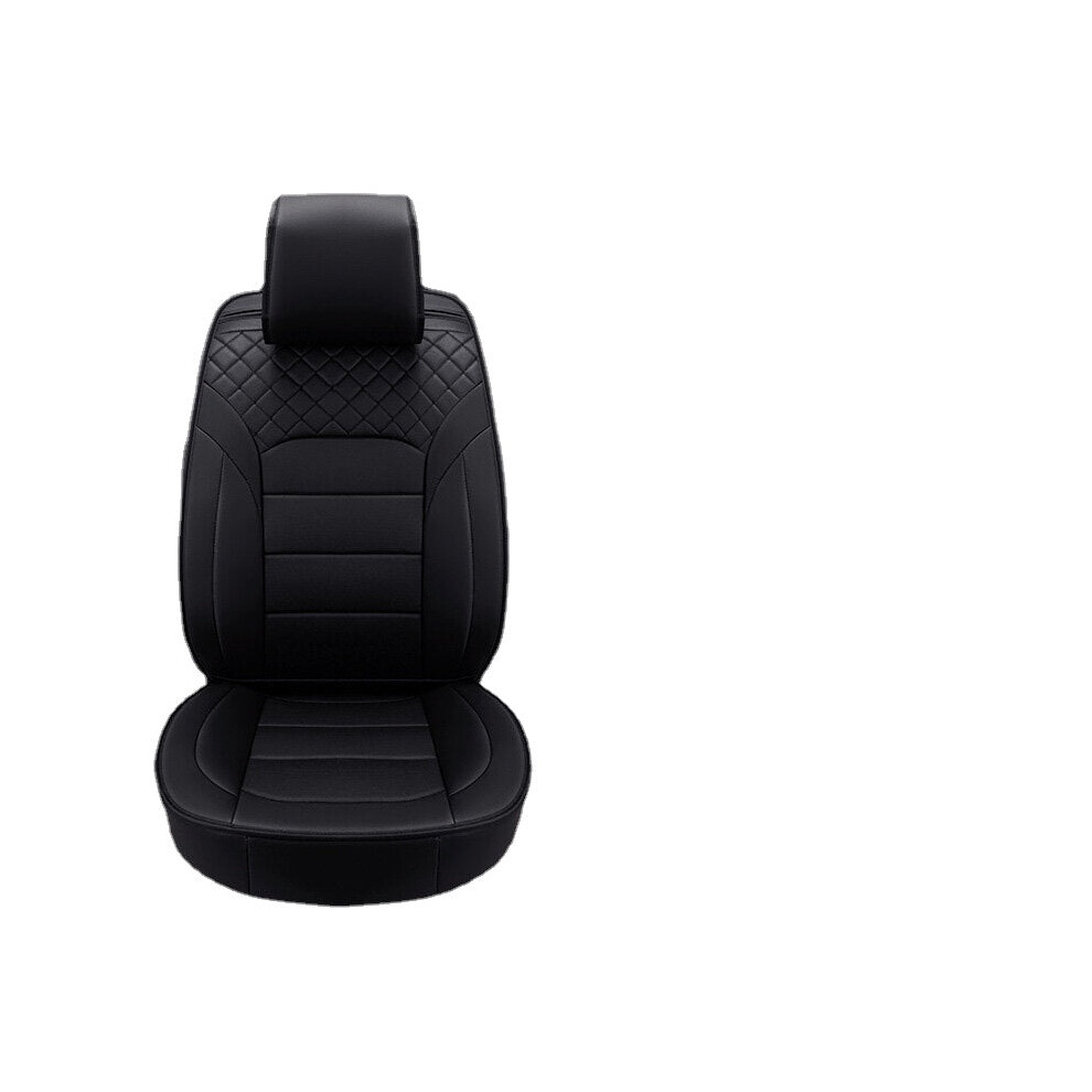 ( Standard Edition) Luxury Pu Leather Car Seat Cover Universal 5-Seat Full Set Seat Cover Black 1138392345085