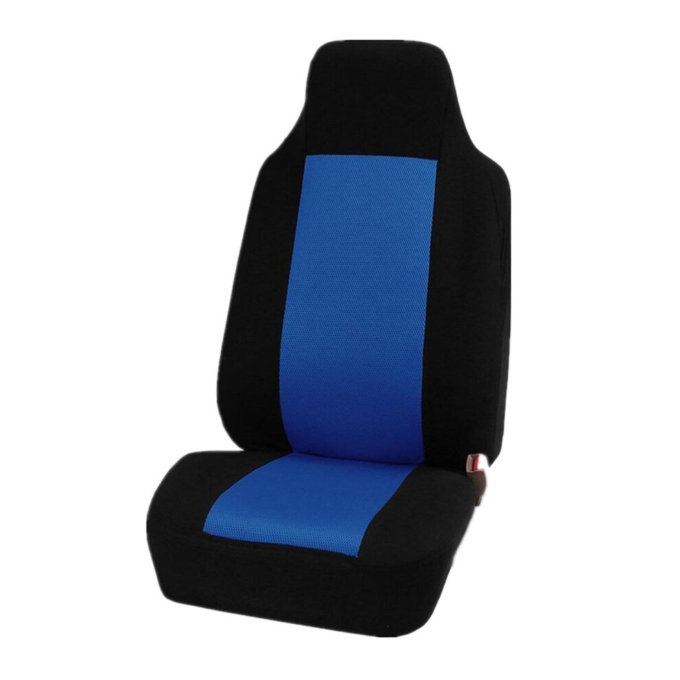 (Front Blue) Universal Car Full Seat Covers Protector Cushion Front Rear Truck SUV Van