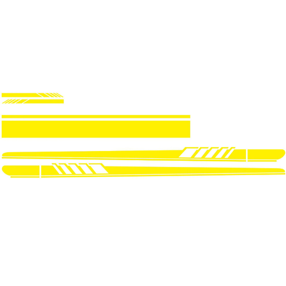 (Yellow) Car Vinyl Stripe Pinstripe Decals Stickers For Auto Vehicle 5 Colors