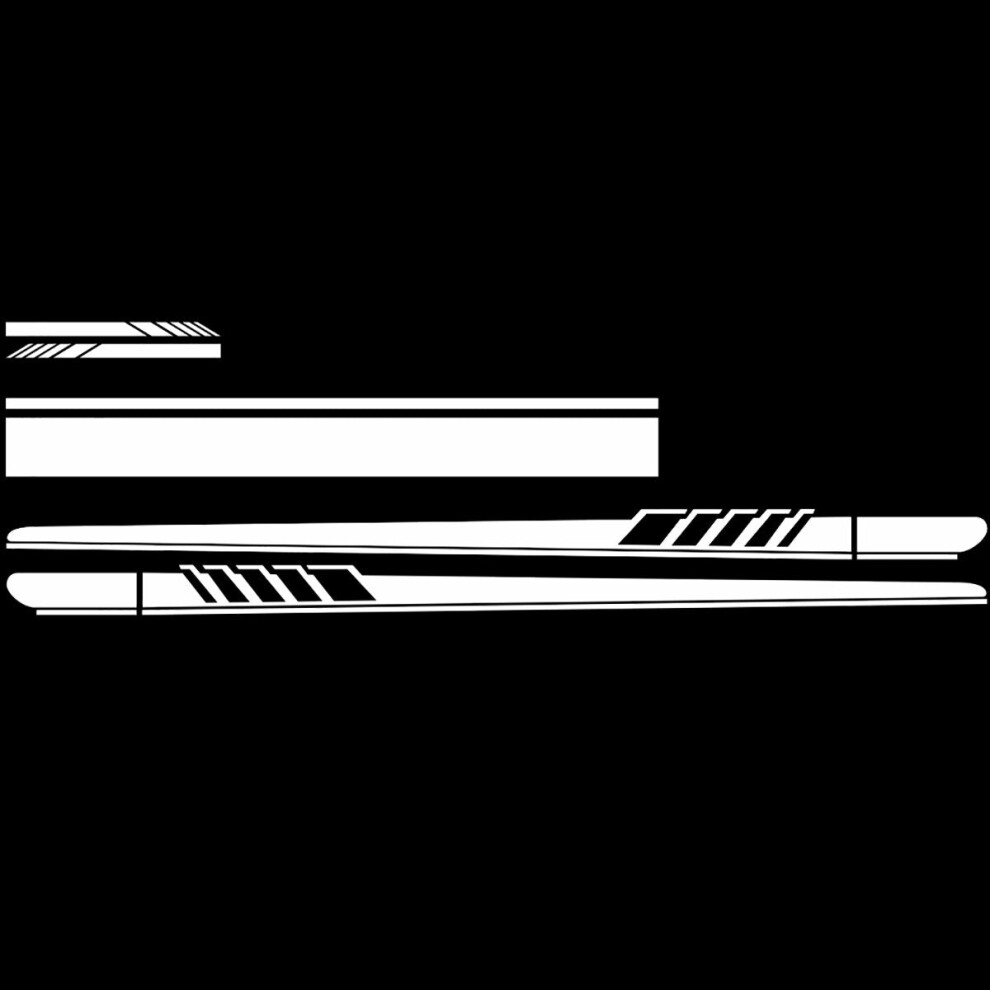 (White) Car Vinyl Stripe Pinstripe Decals Stickers For Auto Vehicle 5 Colors