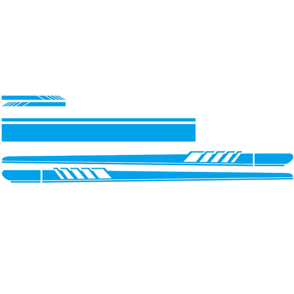 (Blue) Car Vinyl Stripe Pinstripe Decals Stickers For Auto Vehicle 5 Colors