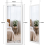 Dripex (White) Over Door Mirror Full Length 110 x 45cm 3