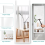 Dripex (White) Over Door Mirror Full Length 110 x 45cm 4