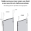 Dripex (White) Over Door Mirror Full Length 110 x 45cm 5