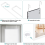Dripex (White) Over Door Mirror Full Length 110 x 45cm 6