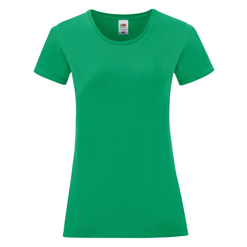 (M, Kelly Green) Fruit Of The Loom Womens/Ladies Iconic T-Shirt