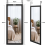 Dripex (Black) Over Door Mirror Full Length 110 x 45cm 3