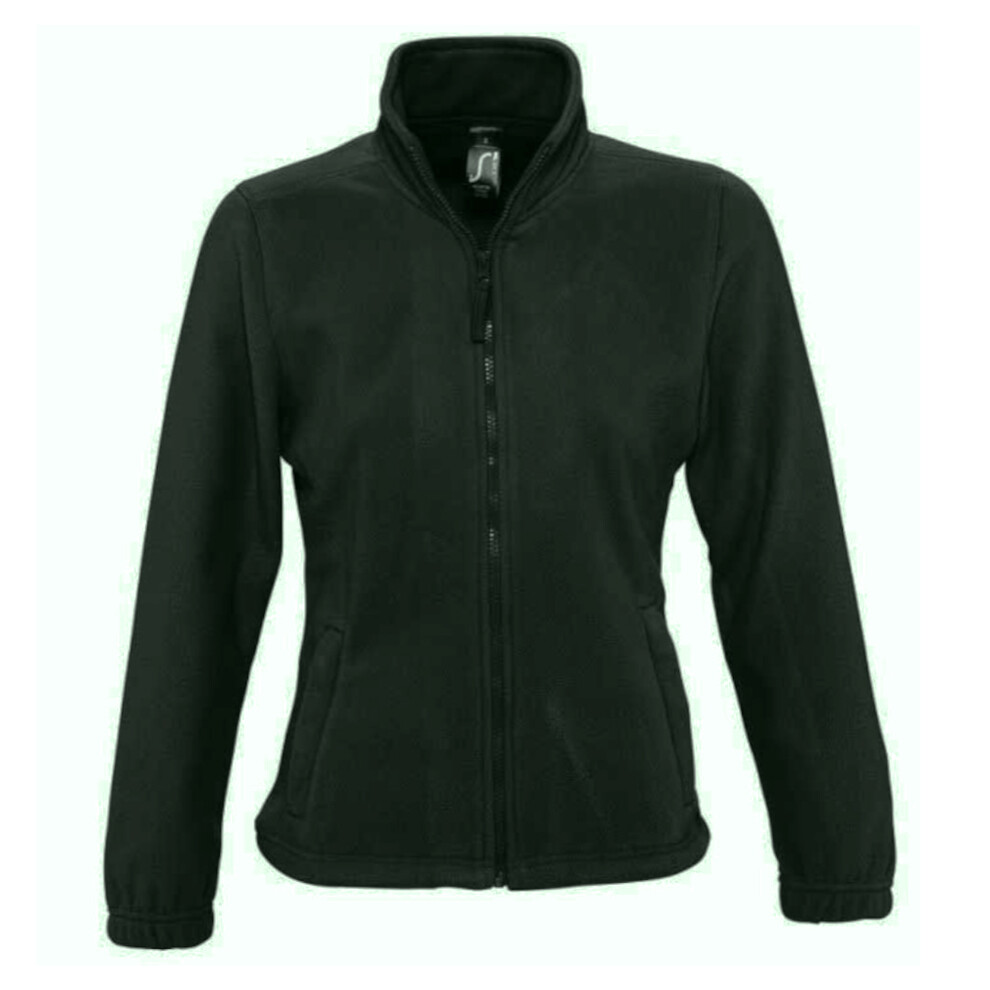 (L, Forest Green) SOLS Womens/Ladies North Full Zip Fleece Jacket