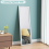 Dripex (Silver) Over Door Mirror Full Length 110x33cm Wall Mounted 1