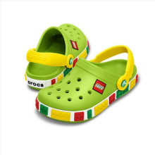 (Varsity Green/Yellow, J3=21.5-22cm) Girl Boys Cros Style Crocband Clog Kid Beach Shoes