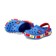 (Blue, J1=19.5-20cm) Girl Boys Cros Style Crocband Clog Kid Beach Shoes