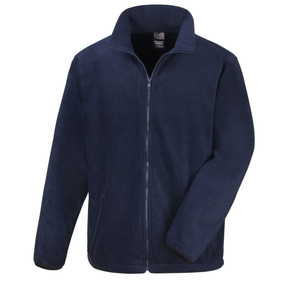 (M, Navy Blue) Result Mens Core Fashion Fit Outdoor Fleece Jacket