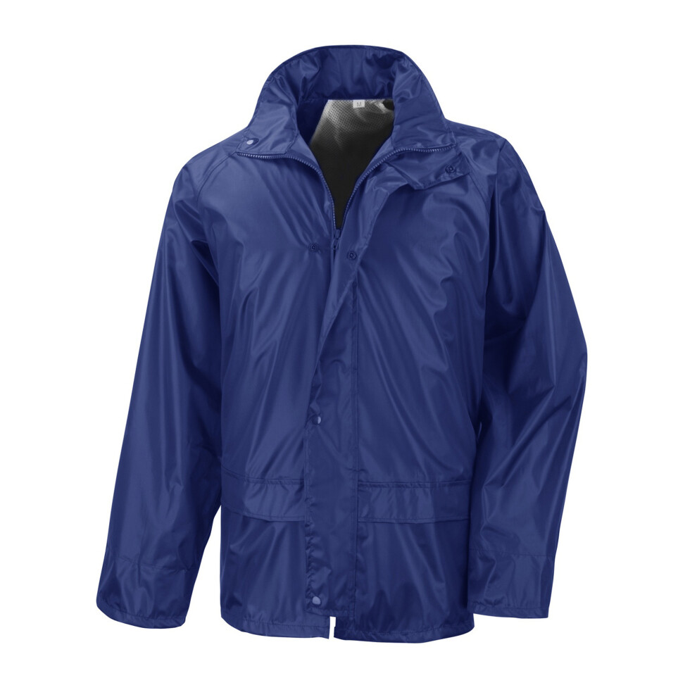 (S, Royal) Result Mens Core Rain Suit (Trousers And Jacket Set)