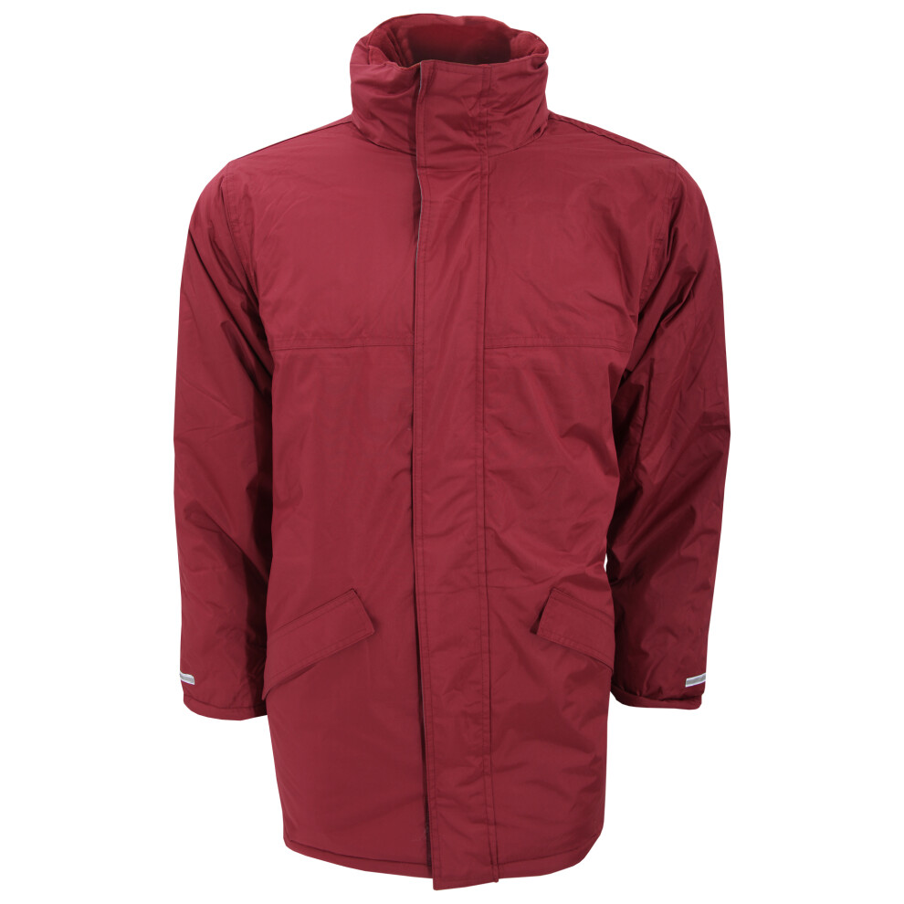 (L, Burgundy) Result Mens Core Winter Parka Waterproof Windproof Jacket