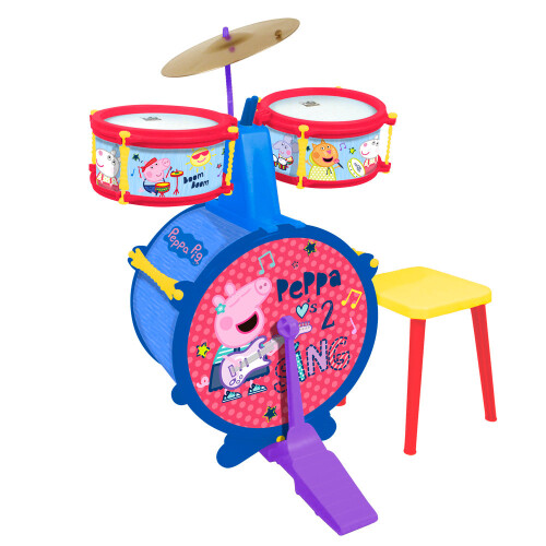 PEPPA PIG Batteria con Sgabello 2