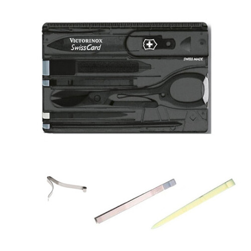 Victorinox (onyx) Victorinox Swiss Card and spares - Multi Function Swisscard Tool various colours