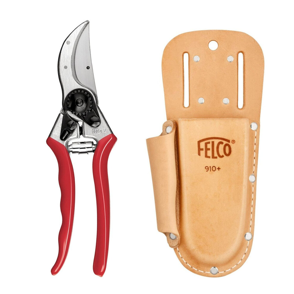 Genuine Felco Model 2 secateurs and Leather Plus holster bundle