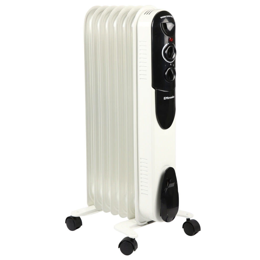 (White) EMtronics Oil Filled Portable Heaters