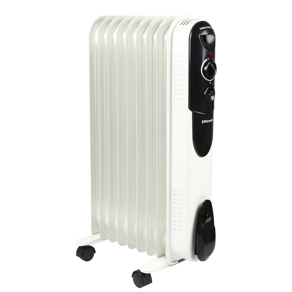 (White) EMtronics Oil Filled Portable Heaters