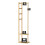 3-in-1 Bamboo Hall Coat Rack Stand Space Saving Clothes Rack 6