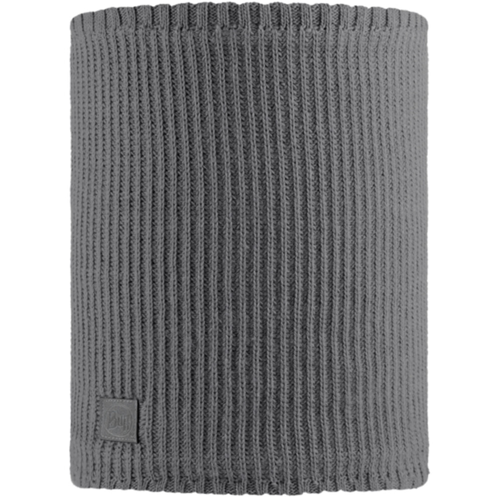 (One Size, Grey Melange) Buff Unisex Knitted Fleece Lined Neckwarmer