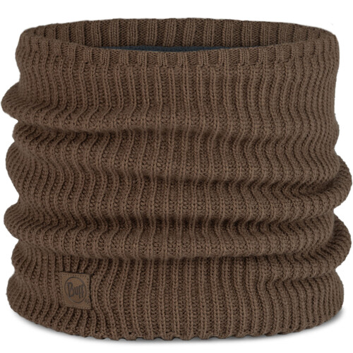 Buff (One Size, Brindle Brown) Buff Unisex Knitted Fleece Lined Neckwarmer