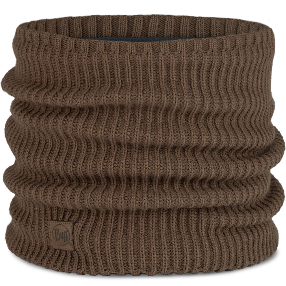 (One Size, Brindle Brown) Buff Unisex Knitted Fleece Lined Neckwarmer