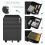 Dripex (Black) 3-Drawer Mobile Rolling File Cabinet Lockable 5