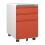 Dripex (Orange) 3-Drawer Mobile Rolling File Cabinet Lockable 1